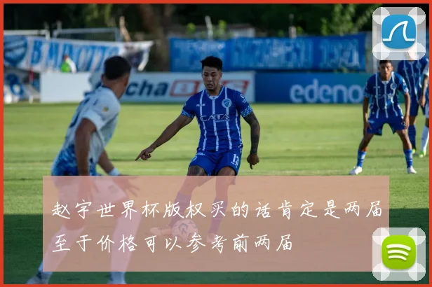 赵宇世界杯版权买的话肯定是两届至于价格可以参考前两届