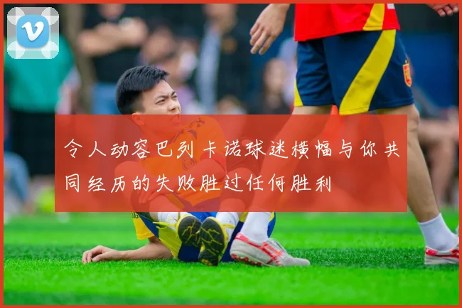 令人动容巴列卡诺球迷横幅与你共同经历的失败胜过任何胜利