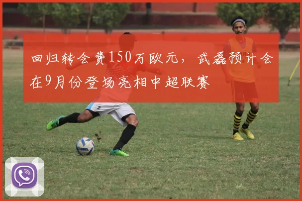 回归转会费150万欧元，武磊预计会在9月份登场亮相中超联赛